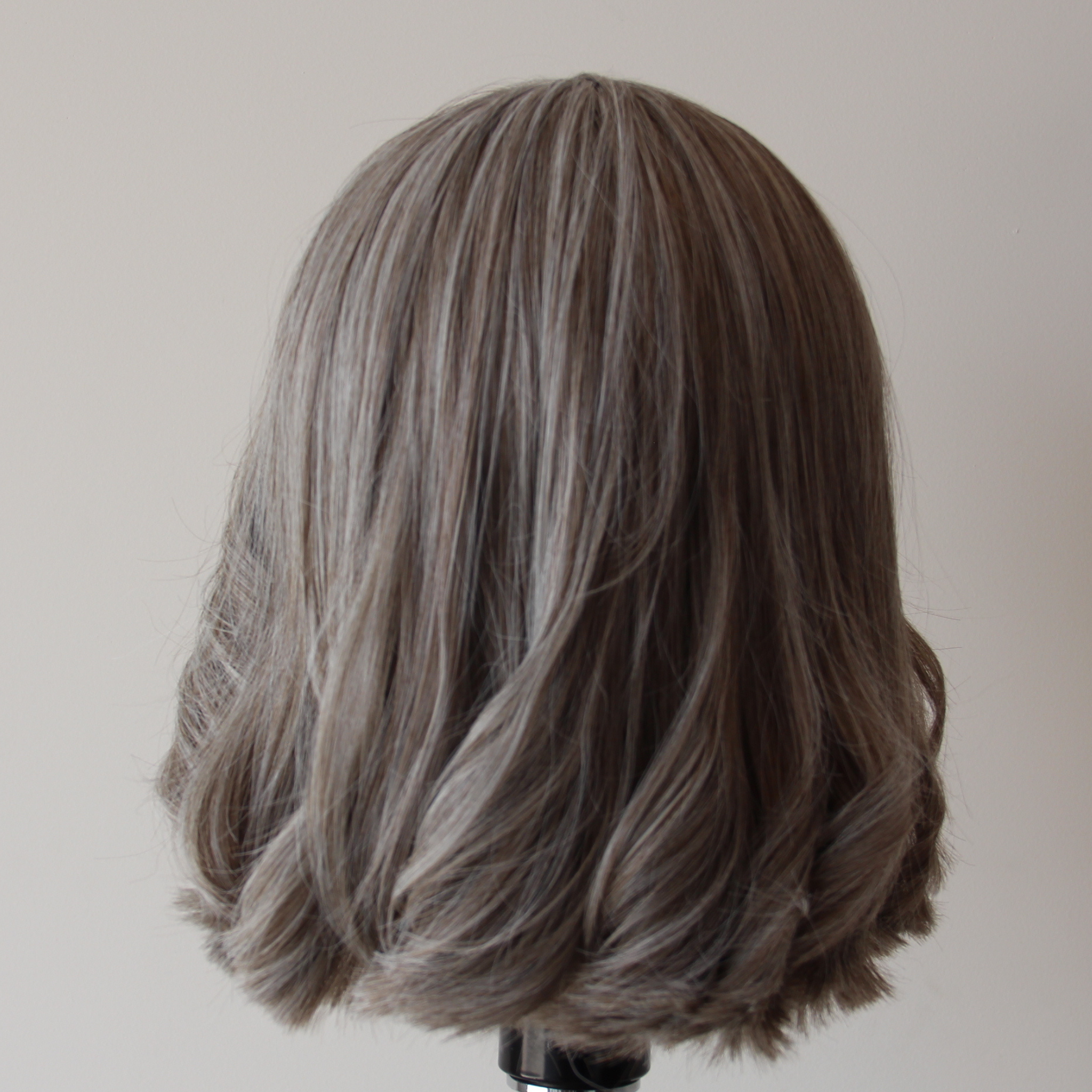 light grey bob wig luxury synthetic