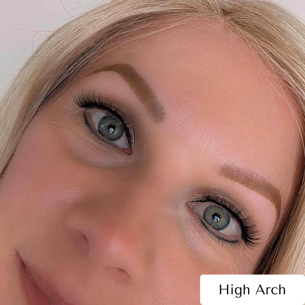 Temporary Eyebrow Tattoo High Arch Blonde