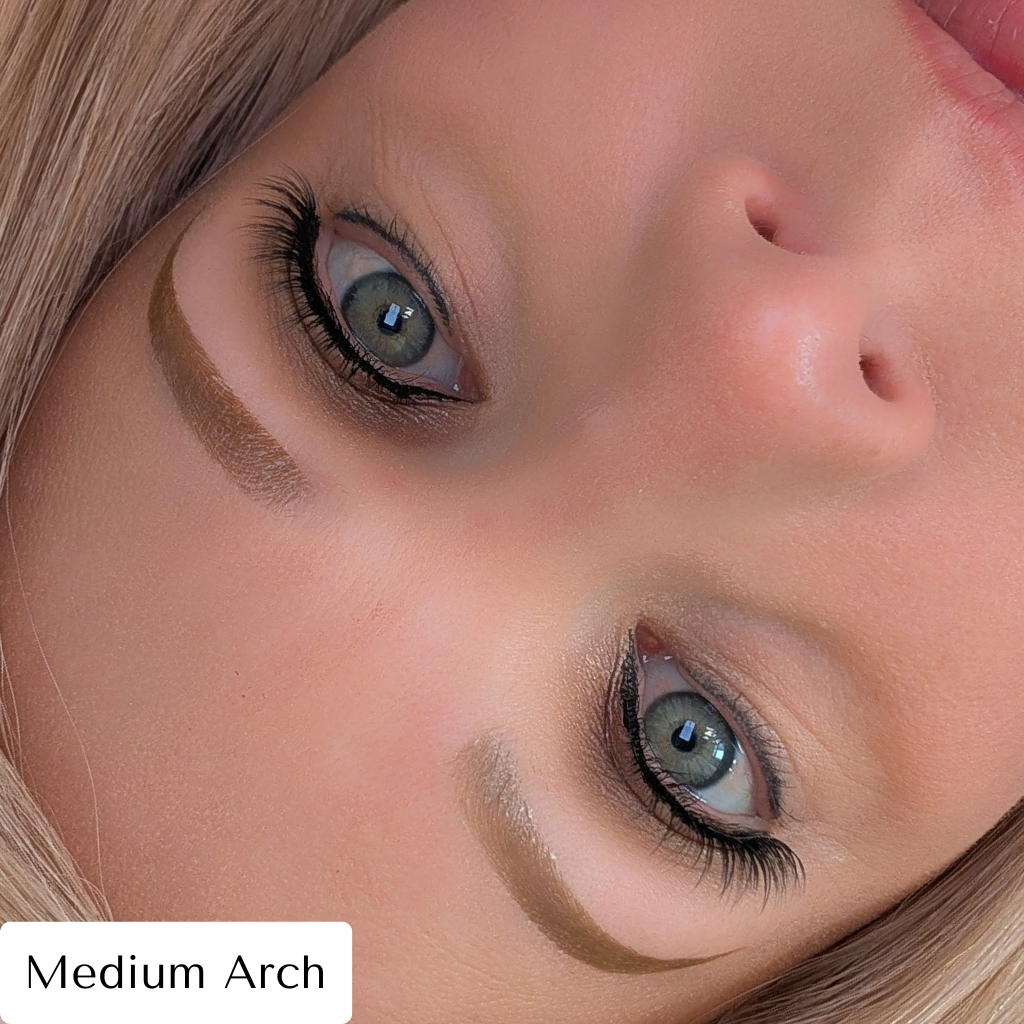 Temporary Eyebrow Tattoo Medium Arch Blonde