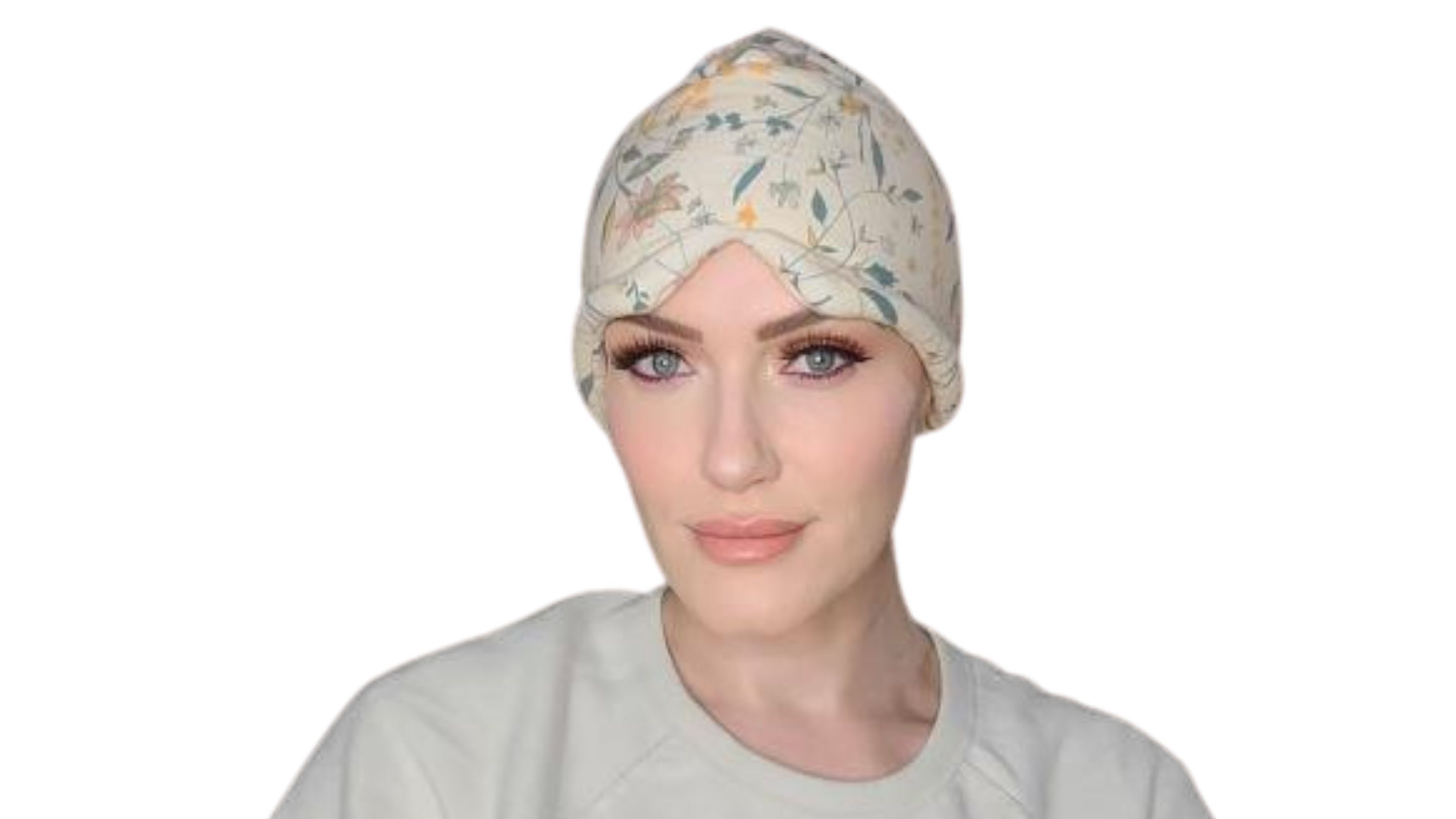 chemo cap with built in sleep mask