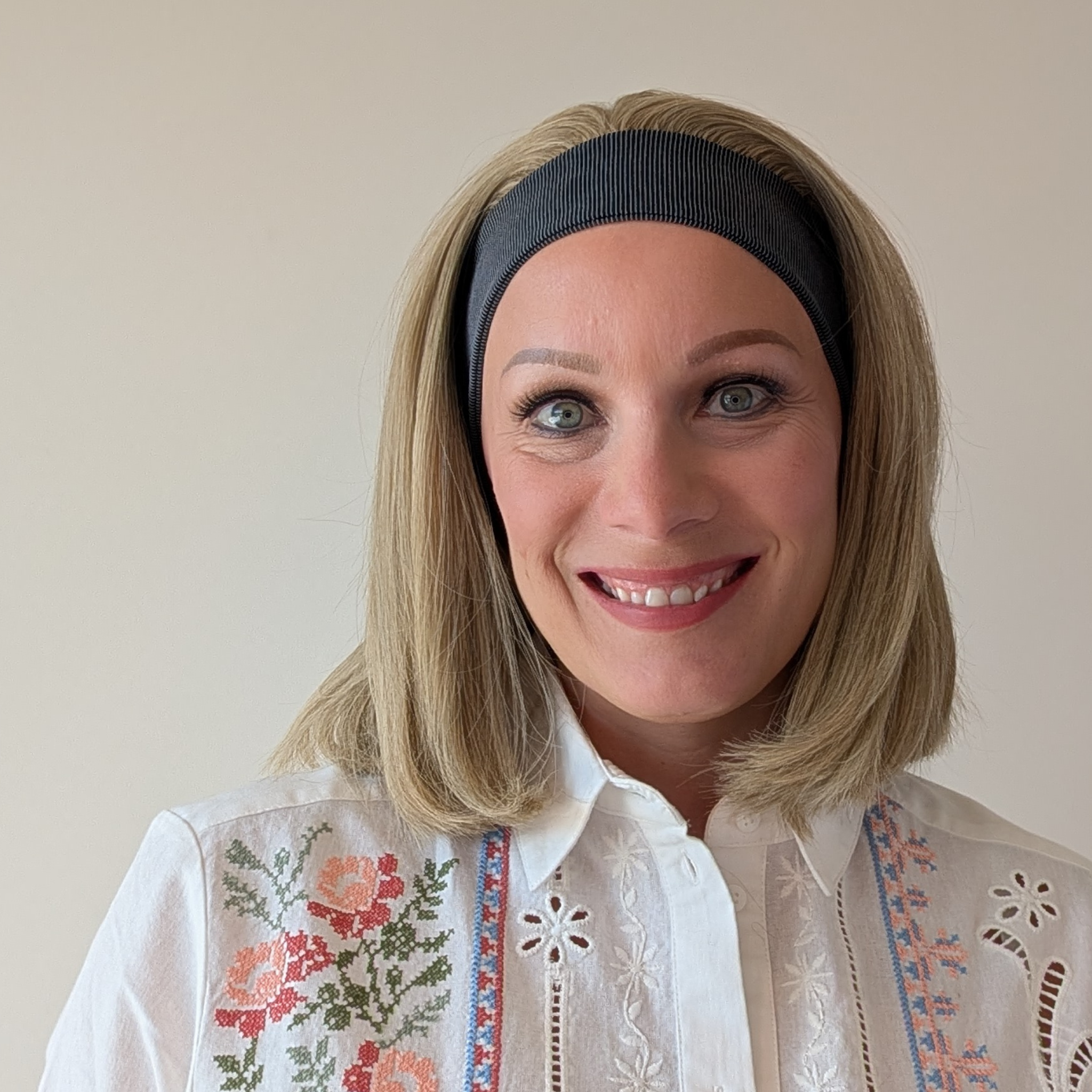 Natural Blonde Bob Headband Wig
