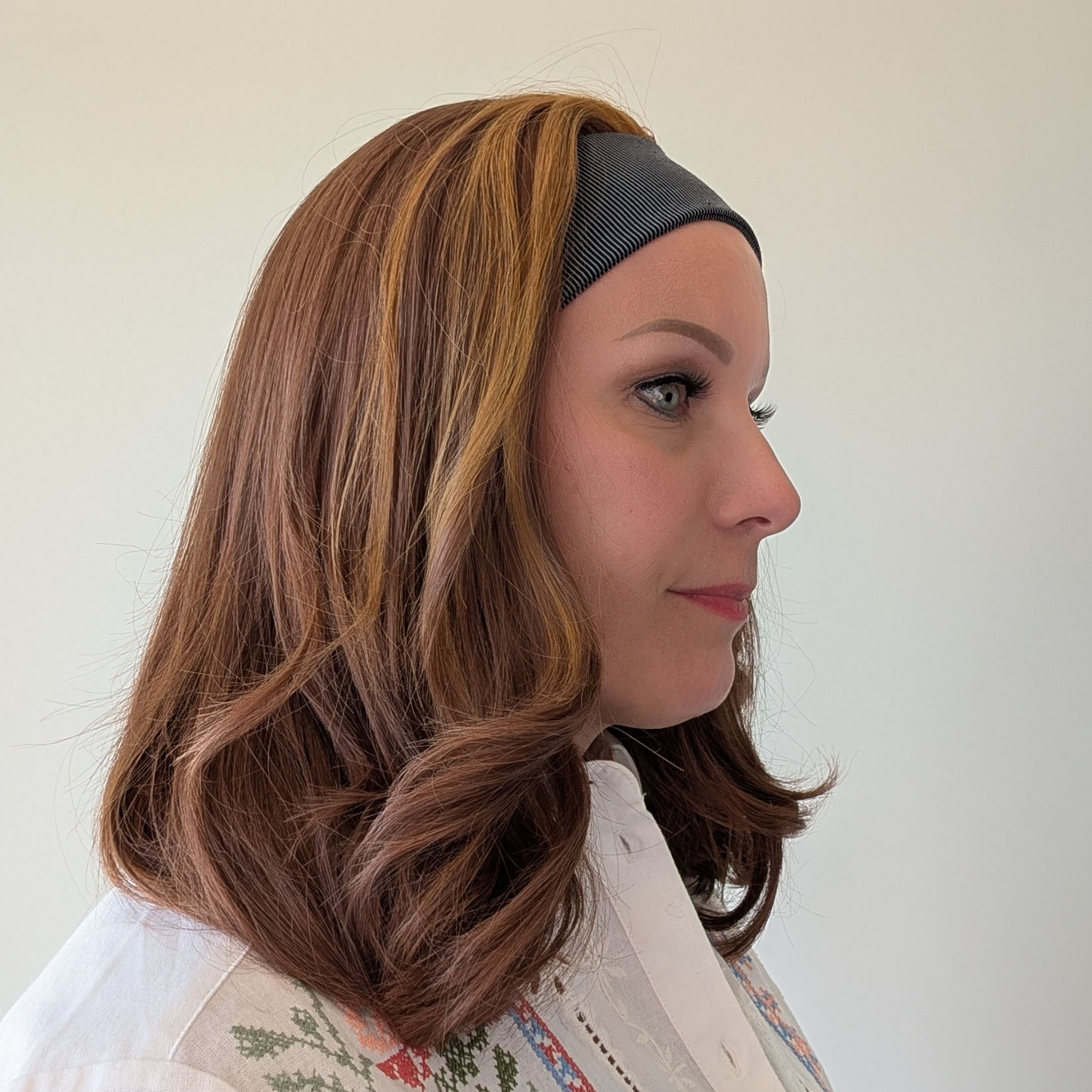 bob headband wig red