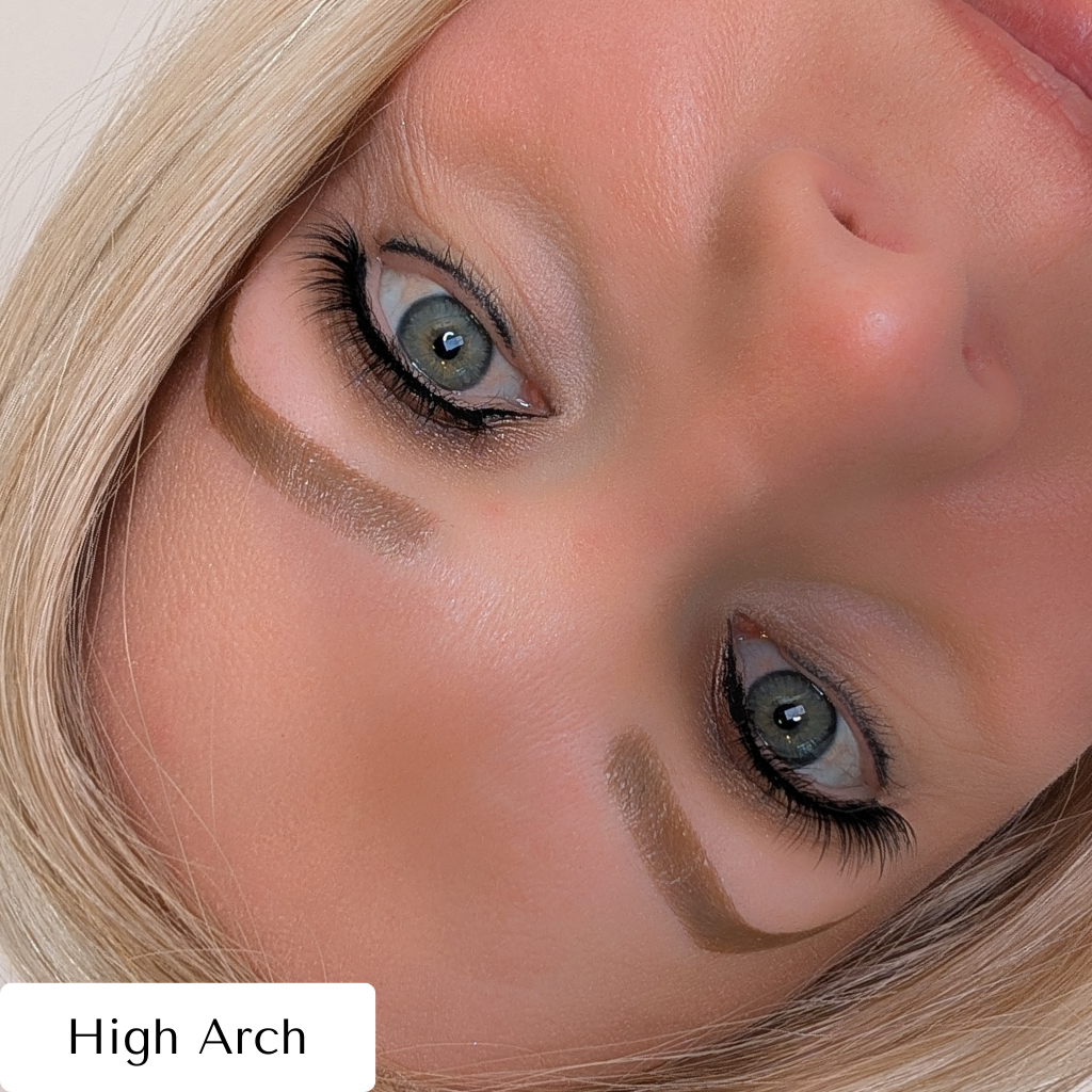 Temporary Eyebrow Tattoo High Arch Blonde
