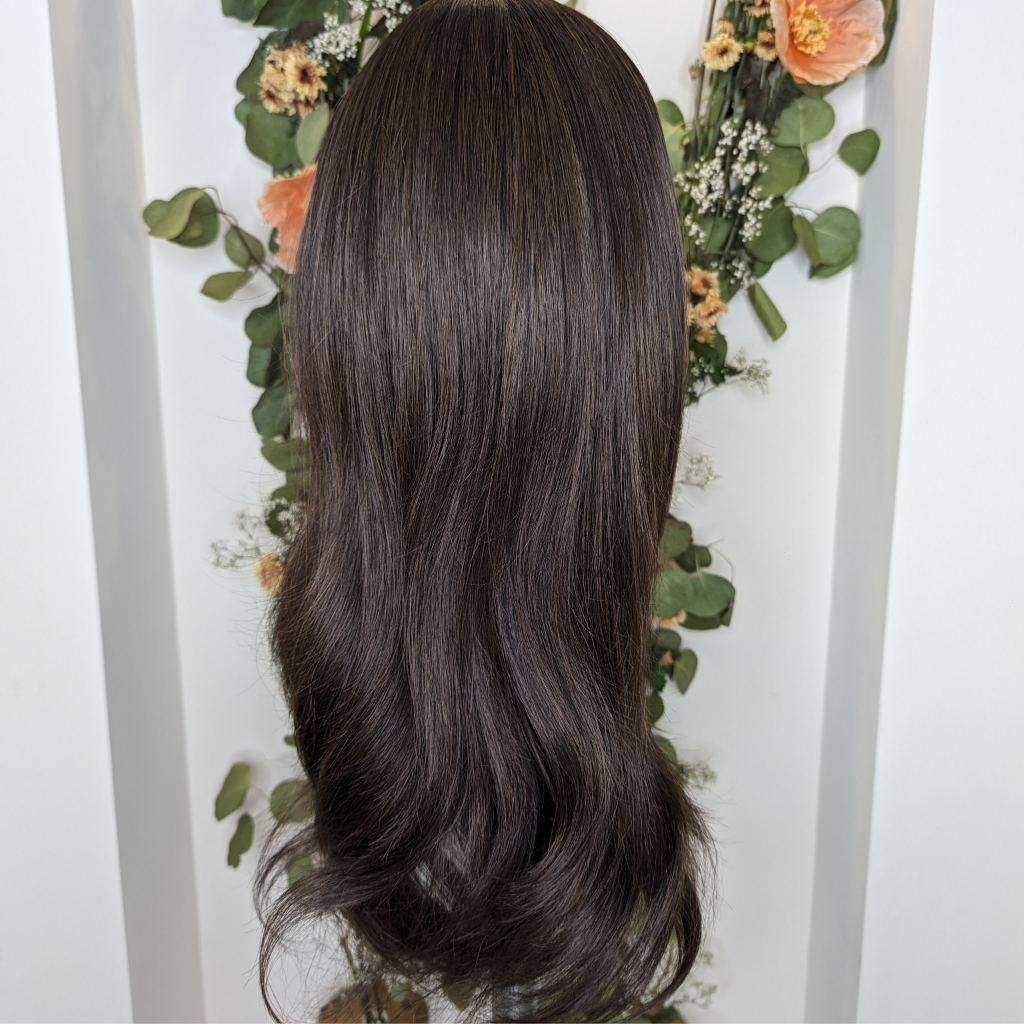 dark brown wig 