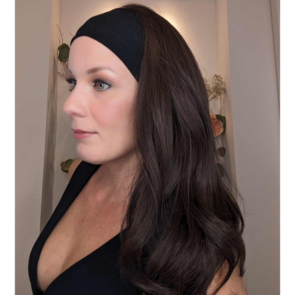 Human hair headband outlet wig