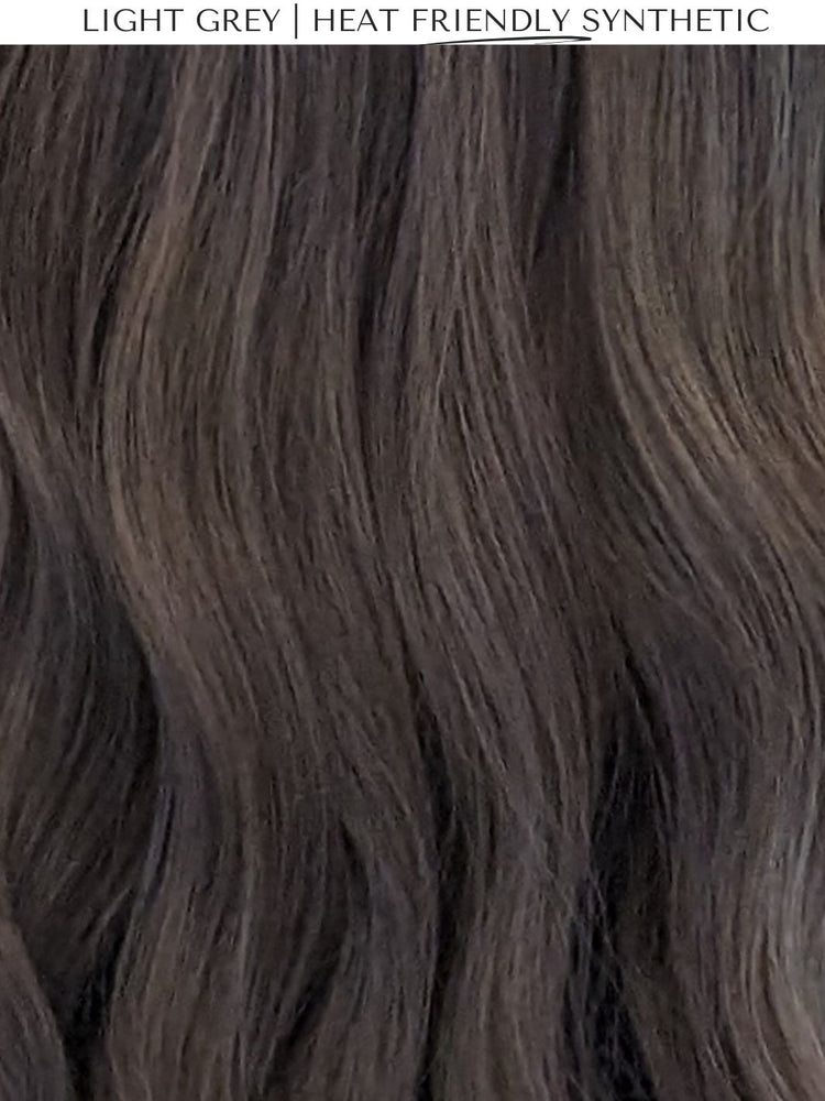 light grey heat friendly synthetic wig