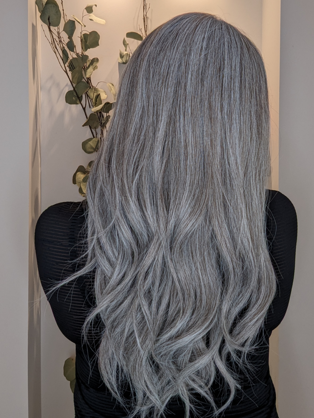 light grey wig