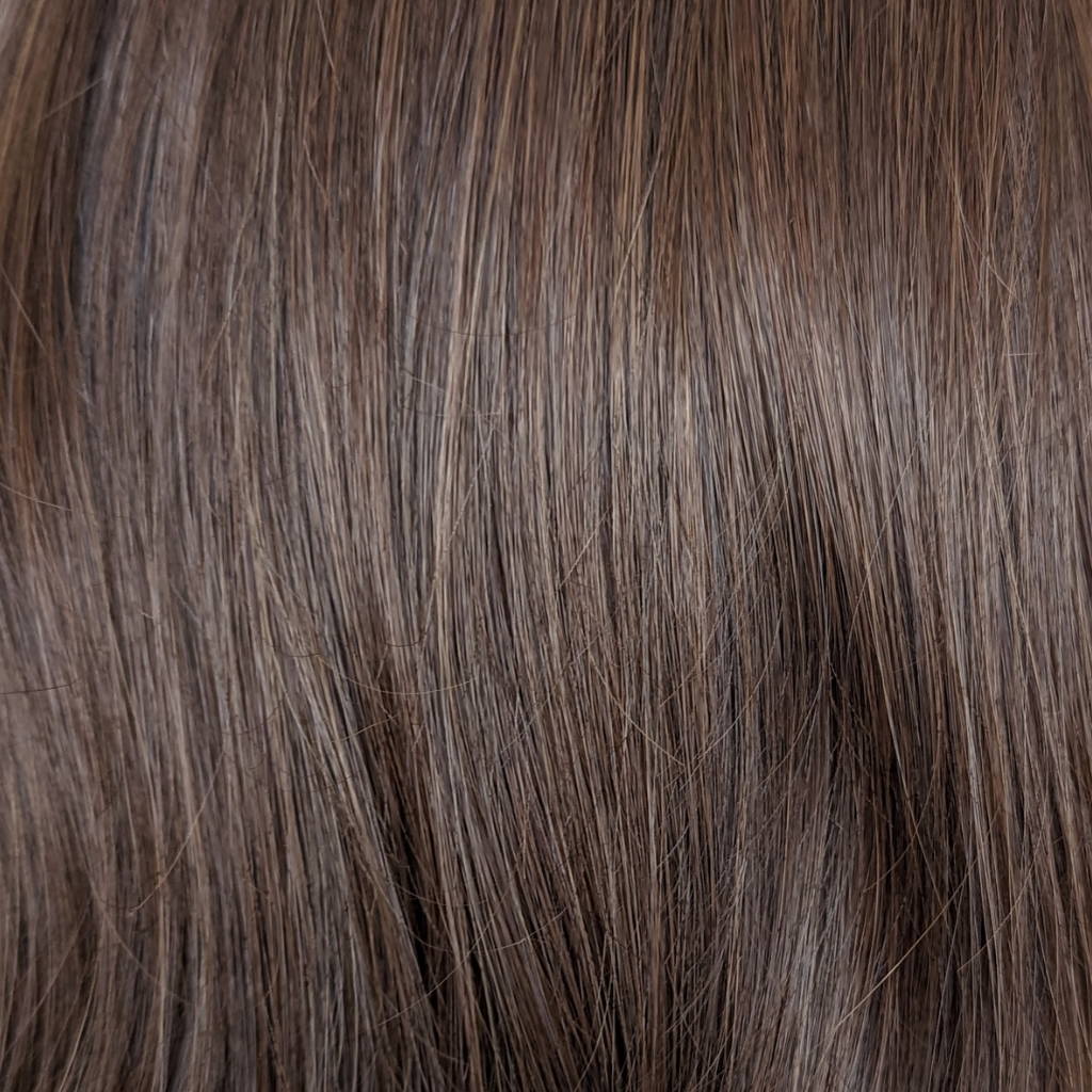 medium brown wig