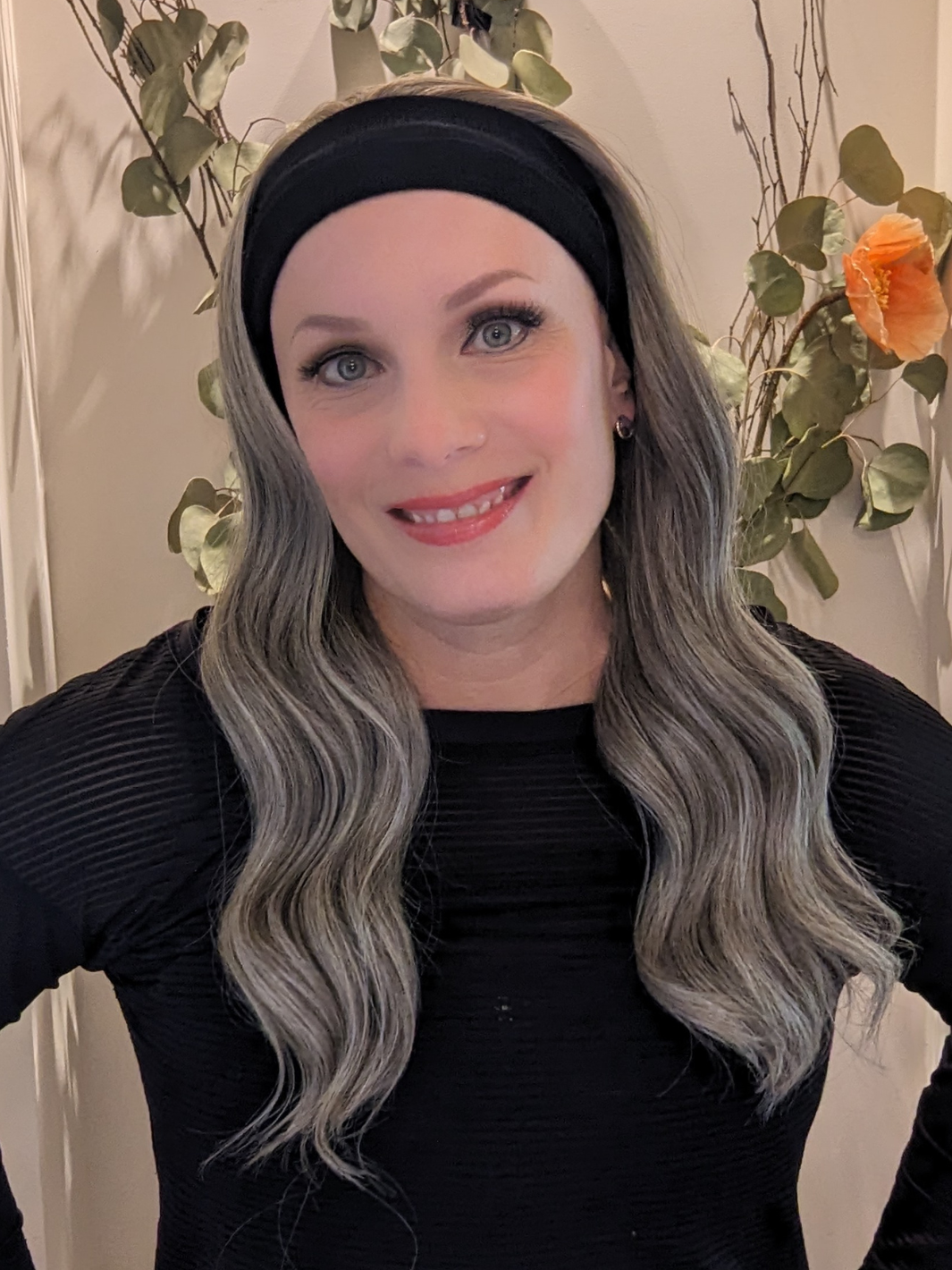 synthetic headband wig