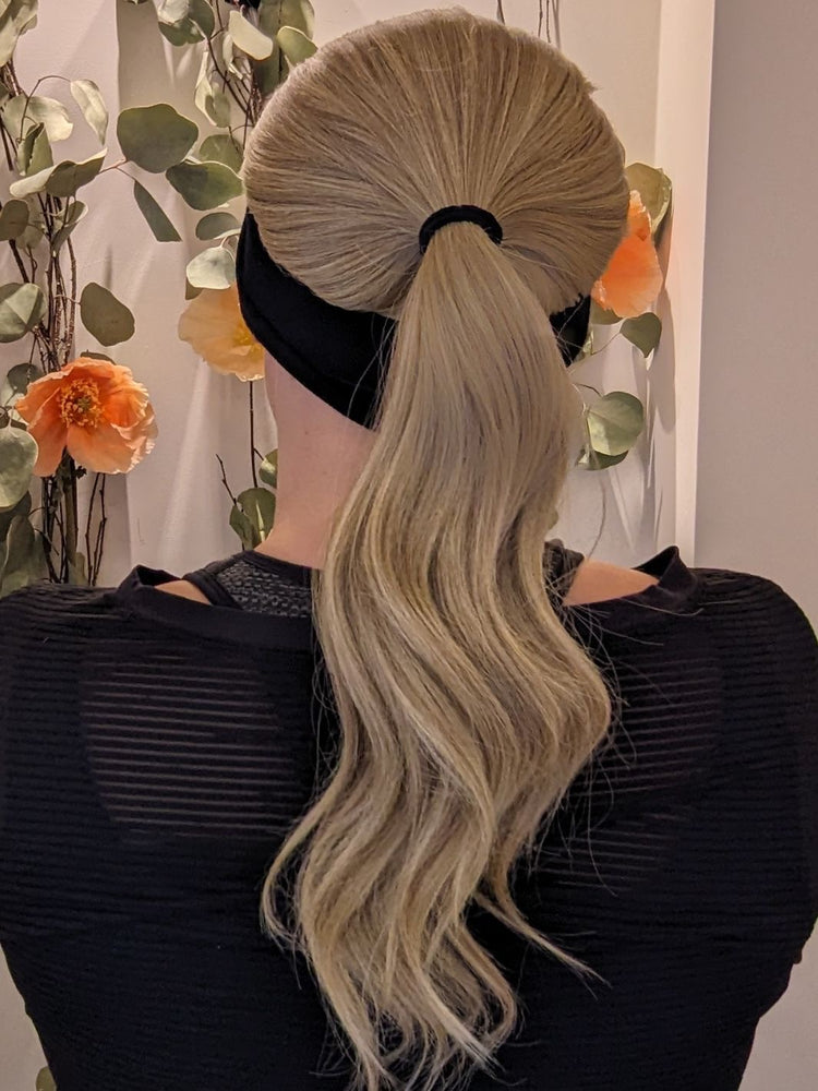 synthetic headband wig natural blonde