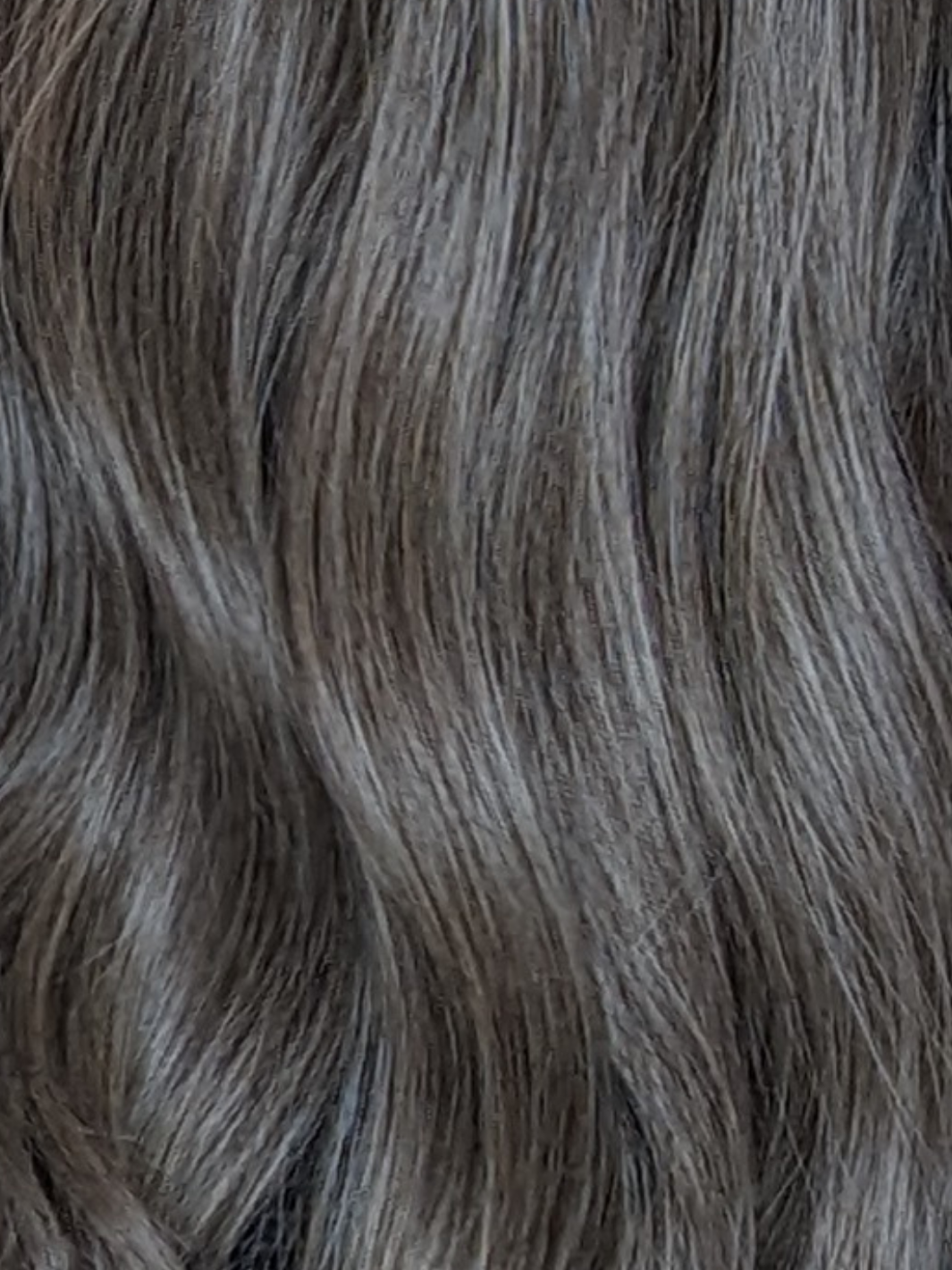 synthetic light grey wig